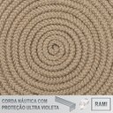 Ver imagem 6 de 1 Cadeira Noronha Aluminio Micro Pintura Champanhe, Tr. Telinha Corda Nautica Rami, Estofado - Fendi