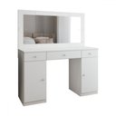 Ver imagem 3 de Penteadeira Camarim Margot 2 Portas 3 Gavetas Porta Jóias Branco - Panorama Móveis