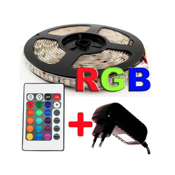 Fita Led Rgb 5050 5m 16 Cores + Fonte + Controle - 1