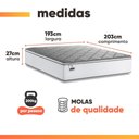 Ver imagem 3 de Colchão Casal King Molas com Pillow Max Force Branco/Cinza Inducol