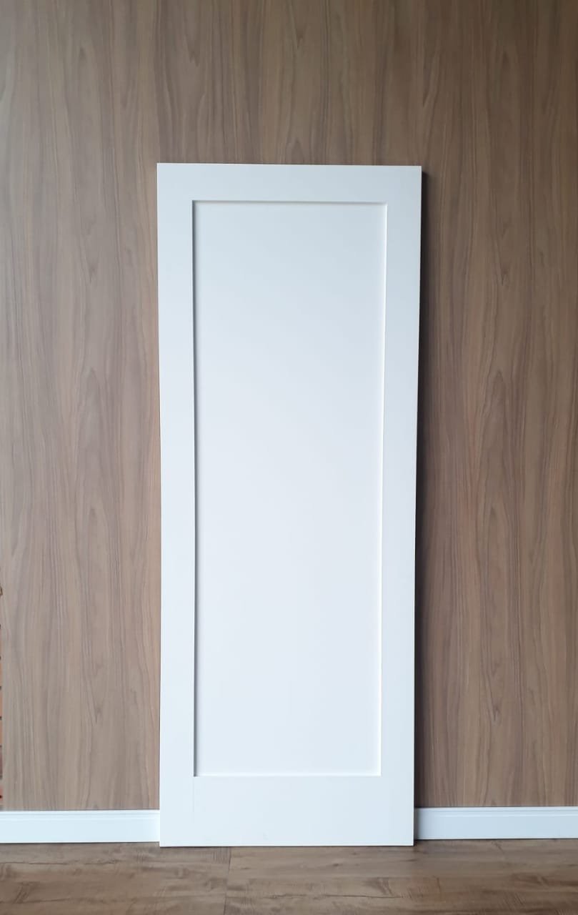 Porta de Madeira Tipo Abrir 1 Painel Primer Branco Goede 70x210cm