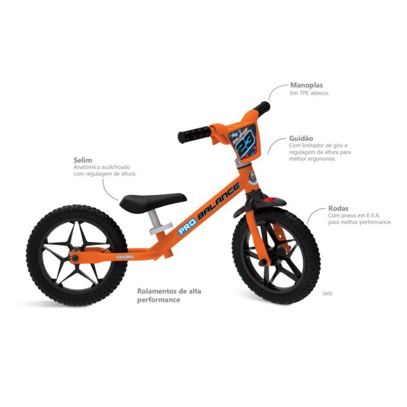 Bicicleta de Equilíbrio Balance Pro Brinquedos Bandeirante - 2