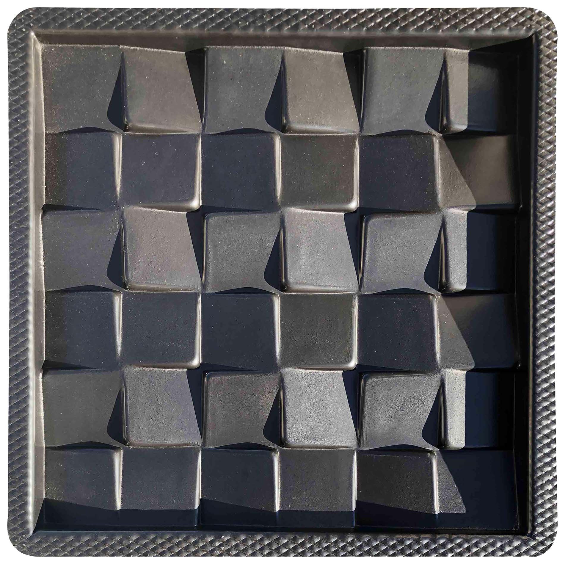 Forma 3d Gesso e Cimento Abs - Prisma 50x50 - 3
