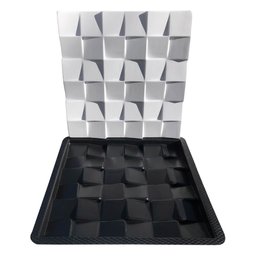 Forma 3d Gesso e Cimento Abs - Prisma 50x50 - 6