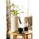 Ver imagem 4 de Garrafa Térmica Plástico C/cabo Madeira Termômetro Branca 1l