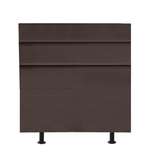 Cabeceira Estofada Argentina 100cm Solteiro Para Cama Box Quarto Corino Marrom - Gat Magazine