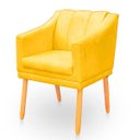 Ver imagem 6 de Kit com 2 Cadeiras Poltrona para Sala Moderna e Confortável Mila Suede