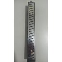 Ver imagem 2 de Ralo Linear 6x50 modelo Grelha Inox Polida Desenho S com Tela Anti Insetos e Coletor Preto - Ficone 