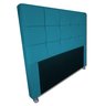Cabeceira de solteiro para quarto Katherine 90 cm Azul Turquesa-Anchar Estofados - 1