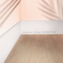 Ver imagem 2 de Kit 48m Linear Rodapé de Poliestireno 12cm x 2,0cm x 240cm Sobrepor Liso Nfr Branco