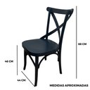 Ver imagem 6 de Cadeira X Madeira Maciça:preto