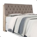 Ver imagem 3 de Cabeceira Box Estofada Queen Isis Amarula com Capitonê Bege Escuro Fixação no Box MDF-MDP Framar