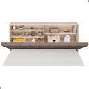 Ver imagem 2 de Cabeceira Box Estofada Queen Isis Amarula com Capitonê Bege Escuro Fixação no Box MDF-MDP Framar