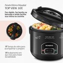 Ver mais imagens de Panela Elétrica de Arroz Mondial Top View 10X Pe-30-10x 700W Preto Tampa com Visor Antiaderente