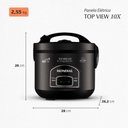 Ver imagem 3 de Panela Elétrica de Arroz Mondial Top View 10X Pe-30-10x 700W Preto Tampa com Visor Antiaderente