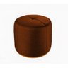 Puff Decorativo Ocre em Veludo 50cm Konfor - 1