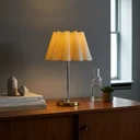 Ver imagem 2 de Luminária de Mesa Abajur Pétala com Interruptor Alumínio com Cúpula Tecido Algodão