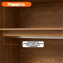 Ver imagem 7 de Guarda-Roupa Casal 2 Portas de Correr 188,5cm com 3 Gavetas Barcelona