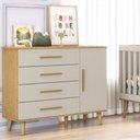 Ver imagem 4 de Quarto de Bebê Ludmila Off White Bétula com Colchão Ortobom - Carolina Baby