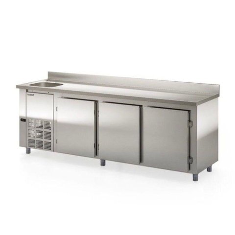 Balcao Refrigado Ar Forçado 2,5m Gbfe-250 com Cuba Lado Esquerdo 220v - Gelopar