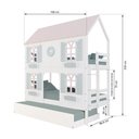 Ver imagem 3 de Treliche Casinha Bela com Coração 4 Janelas Venezianas - Madeira Maciça Branco/Rosa/Verde |