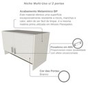 Ver imagem 6 de Armário Suspenso para Lavandeira com Suporte para Cabides