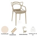 Ver imagem 7 de Cadeira Allegra Escrivaninha Sala:nude