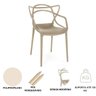 Cadeira Allegra Escrivaninha Sala:nude - 7