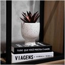 Ver imagem 5 de Cachepot Decorativo Em Cerâmica Branco 14x11 Cm - D’Rossi