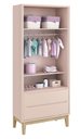 Ver imagem 5 de Guarda-Roupa Retrô 2 Portas Classic New Fosco com Natural - Reller