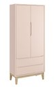Ver imagem 1 de Guarda-Roupa Retrô 2 Portas Classic New Fosco com Natural - Reller