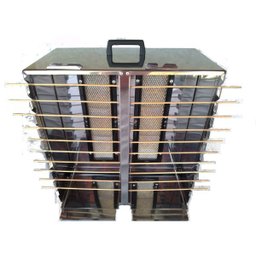 Churrasqueira para 20 Espetinhos a Gás em Aço Inox - 1