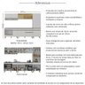 Cozinha Completa C/balcão para Cooktop Veneza Mp2267 Multimóveis + Brinde Jogo de Panelas Tramontina - 3
