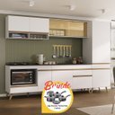 Ver imagem 1 de Cozinha Completa c/Balcão para Cooktop Veneza MP2267 Multimóveis + Brinde Jogo de Panelas Tramontina