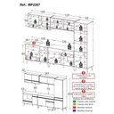Ver imagem 4 de Cozinha Completa c/Balcão para Cooktop Veneza MP2267 Multimóveis + Brinde Jogo de Panelas Tramontina
