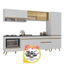 Ver imagem 2 de Cozinha Completa c/Balcão para Cooktop Veneza MP2267 Multimóveis + Brinde Jogo de Panelas Tramontina