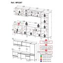 Ver imagem 4 de Cozinha Completa C/balcão para Cooktop Veneza Mp2267 Multimóveis + Brinde Jogo de Panelas Tramontina