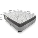 Ver imagem 4 de Cama Box Casal Suede + Colchão de Espuma D33 - Sereneprime - 138cm Cinza