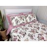 Cobre Leito Queen 3 Peças Manta Microfibra Zono Enxovais Buquê Rosado - 2