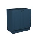 Ver imagem 5 de Cristaleira 80cm 100% MDF Sevilha com Tampo Azul/Órion/Carvalho Nature