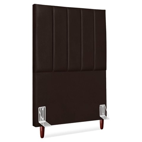 Cabeceira Solteiro 100 Cm com Frame Carla Corino Marrom Artte