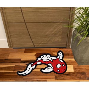 Tapete Capacho Peixe Carpa Nishikigoi 80x40 Cm no Formato.