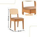 Ver imagem 3 de Mesa de Jantar Copper 180cm Tampo MDF Laminado 6 Cadeiras Turim 07/Naturalle/Naturalle