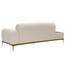Ver mais imagens de Sofá Molino 3 Lugares 180cm C/mesa Auxiliar Direito Pés Ouro.f Bouclé Off White - Nexta Casa