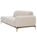Ver imagem 7 de Sofá Molino 3 Lugares 180cm C/mesa Auxiliar Direito Pés Ouro.f Bouclé Off White - Nexta Casa