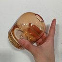 Ver imagem 5 de Vaso Decorativo de Vidro Âmbar 10x8x8cm Enfeite Sala Mesa Estante Aparador