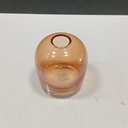 Ver imagem 2 de Vaso Decorativo de Vidro Âmbar 10x8x8cm Enfeite Sala Mesa Estante Aparador