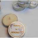 Ver imagem 4 de Kit 6 Pçs Vela Aromática Mini Lata com Pavio de Algodão e Cera de Coco 20gr Aroma: Fl