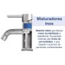 TORNEIRA MISTURADORA MONDE PLUS EM AÇO INOX COM EXTENSOR MO - 4