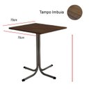Ver imagem 4 de Conjunto Mesa Cinza 70x70cm Tampo Imbuia com 4 Cadeiras Epoxi